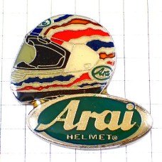 ピンバッジ・アライＦ１ヘルメット二輪レース仕様 F1 ARAI HELMET