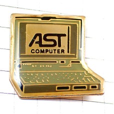 ピンバッジ・コンピュータ灰色の機種 AST-COMPUTER