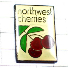 ピンバッジ・サクランボさくらんぼ果物チェリー NORTHWEST CHERRIES