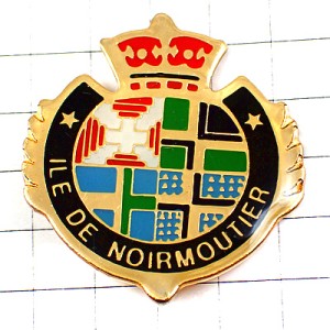 ピンバッジ・ノワールムティエ紋章 NOIRMOUTIER ISLAND FRANCE