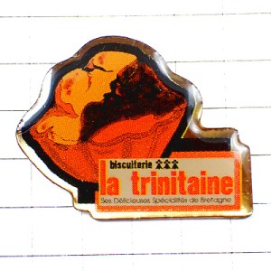 ピンバッジ・マドレーヌお菓子 LA-TRINITAINE MADELEINE BRETAGNE FRANCE