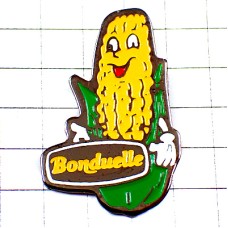 ピンバッジ・ボンデュエル笑顔のトウモロコシ玉蜀黍 BONDUELLE CORN FRANCE