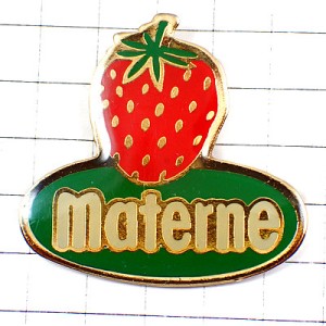 ピンバッジ・ストロベリーいちごイチゴ苺 MATERNE JAM STRAWBERRY