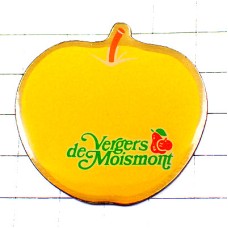 ピンバッジ・りんごオレンジ色のリンゴ林檎 MOISMONT APPLE