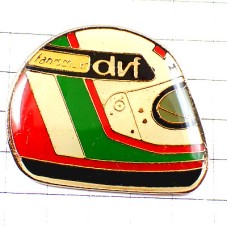 ピンバッジ・ドライバーのヘルメットF1レース車 HELMET DVF FAHRSCHULER GERMANY