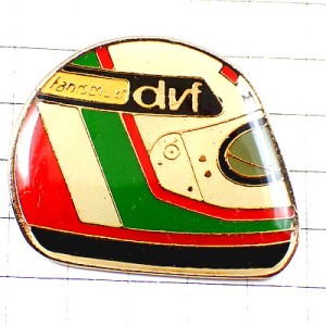 ピンバッジ・ドライバーのヘルメットF1レース車 HELMET DVF FAHRSCHULER GERMANY