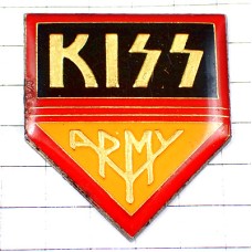 ピンバッジ・キッス音楽ヘビメタ系バンド紋章アーミー KISS KISS-ARMY FAN-CLUB