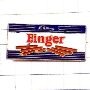 ピンバッジ・フィンガーチョコお菓子キャドバリー社 FINGER CADBURY