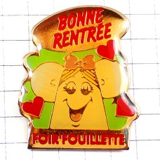 お買得ピンバッジ・ピンク色のリボン新学期FOIRFOUILLOT BONNE-RENTREE FRANCE