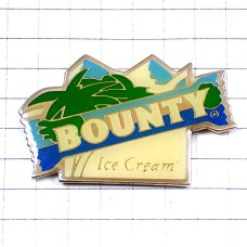 ピンバッジ・バウンティ雪山ヤシの木 BOUNTY アイスクリーム