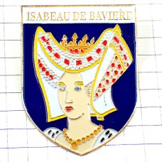 ブローチ・イザボードバヴィエール王妃の肖像画 ISABEAU QUEEN FRANCE