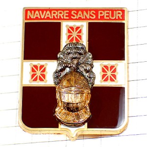 ブローチ・騎士の甲冑や十字の紋章フランス軍ミリタリー 5E-REGIMENT-D-INFANTERIE 5RI FRANCE