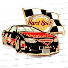 ピンバッジ・黒いレースカー車ハードロックカフェ旗 HARD-ROCK-CAFE HRC PINAPALOOZA NIAGARA-FALLS USA