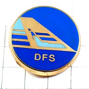 ピンバッジ・ドイツ航空管制サービス飛行機ＤＦＳ