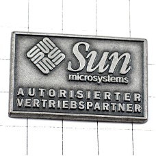 ピンバッジ・サンマイクロシステムズ社アメリカ/USA銀色 SUN-MICROSYSTEMS