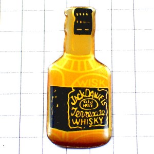 ピンバッジ・ジャックダニエル酒ボトル瓶型 JACK-DANIELS TENNESSEE WHISKY WHISKEY USA