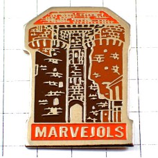 ピンバッジ・中世の要塞門マルブジョル MARVEJOLS FRANCE