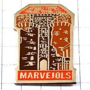 ピンバッジ・中世の要塞門マルブジョル MARVEJOLS FRANCE