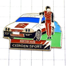 ピンバッジ・シトロエン車ラリードライバー選手 CITROEN-AX CITROEN MICHELIN FRANCE TOTAL