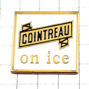 ピンバッジ・コアントロー酒アイス氷入り COINTREAU FRANCE