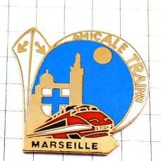 ピンバッジ・マルセイユ鉄道ＴＧＶ新幹線 MARSEILLE TGV FRANCE