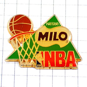 ピンバッジ・ミロ飲物/NBAバスケットボールアメリカ MILO NBA NESTLE