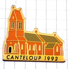 ピンバッジ・カントルーのカトリック教会 CANTELOUP CHURCH FRANCE