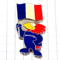 ピンバッジ・ワールドカップサッカー鳥フランス大会トリコロール国旗フティックス WORLD-CUP-1998 FRANCE-98 FOOTIX WORLCUP FRANCE FLAG