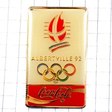 ピンバッジ・アルベールビル五輪コカコーラ冬季オリンピック ALBERTVILLE-1992 SAVOIE FRANCE COCA-COLA