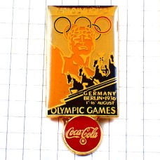 ピンバッジ・ベルリン五輪オリンピック1936年コカコーラスポンサー BERLIN-1936 GERMANY DEUTSCHLAND COCA-COLA