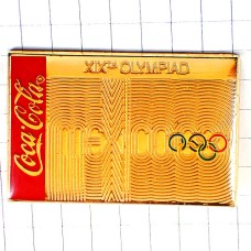 ピンバッジ・メキシコ大会コカコーラ五輪オリンピックスポンサー MEXICO-1968 MEXICO COCA-COLA