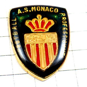 ピンバッジ・モナコ公国サッカークラブの紋章 ASM MONACO