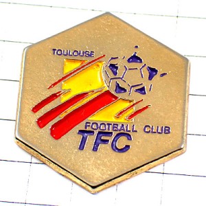 ピンバッジ・サッカークラブ球ボール TFC TOULOUSE-FOOTBALL-CLUB TOULOUSE FRANCE