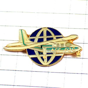 ピンバッジ・小型飛行機ＡＳＦ国境なき航空 ASF AVIATION-SANS-FRONTIERES