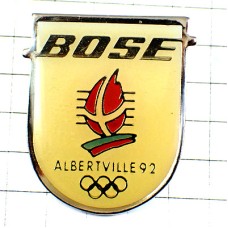 ピンバッジ・アルベールビル五輪ボーズBOSE音楽機器オリンピック冬季スポンサー1992年 ALBERTVILLE-1992 SAVOIE FRANCE