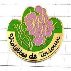 ピンバッジ・ヴァイオレットすみれの花トゥールーズ紫 VIOLETTES TOULOUSE FRANCE