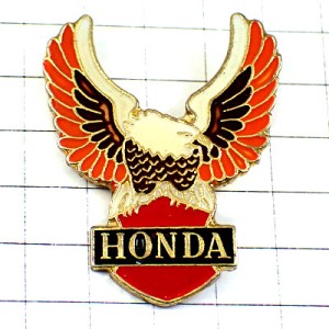 ピンバッジ・ホンダ鷲のマーク二輪バイクわしイーグル鳥 HONDA EAGLE JAPAN