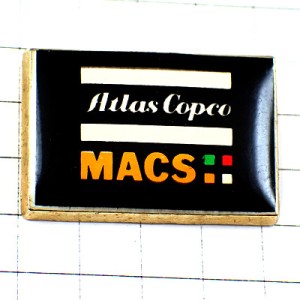 ピンバッジ・アトラスコプコ重機スウェーデン MACS ATLAS-COPCO SWEDEN