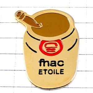 ピンバッジ・マスタード瓶フナック芥子からし MUSTARD FNAC FRANCE