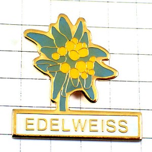 ピンバッジ・エーデルワイスの花 EDELWEISS