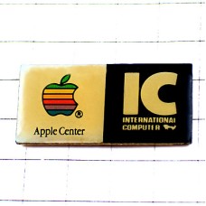 ピンバッジ・アップル林檎マッキントッシュコンピュータIC APPLE-CENTER INTERNATIONAL-COMPUTER APPLE