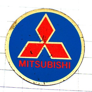 ピンバッジ・三菱モーター自動車エンブレム赤いひし形 MITSUBISHI JAPAN