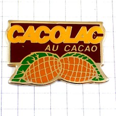 ピンバッジ・カコラック椰子の実ココナッツ CACOLAC COCOA GRAIN CABOSSE