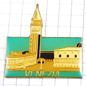 ピンバッジ・ベニス水の都イタリア海ヴェネツィア町 VENEZIA ITALIA ITALY