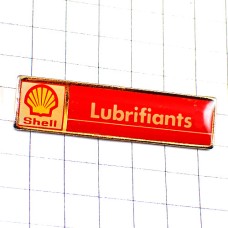 ピンバッジ・シェル石油の貝のマーク赤 SHELL LUBRIFIANTS ENGLAND