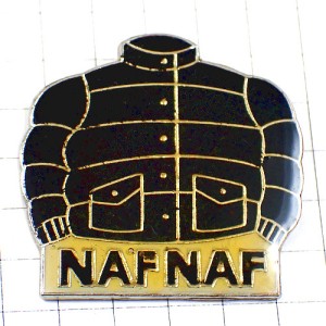 ピンバッジ・ナフナフのダウンジャケット洋服 NAF-NAF