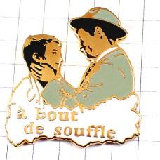 ピンバッジ・ゴダール映画『勝手にしやがれ』 A-BOUT-DE-SOUFFLE JEAN-LUC-GODARD JEAN-PAUL-BELMONDO JEAN-SEBERG BREATHLESS