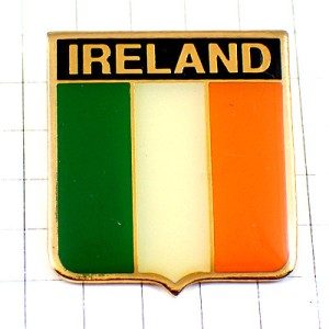 ピンバッジ・アイルランドの国旗柄の紋章 IRELAND FLAG