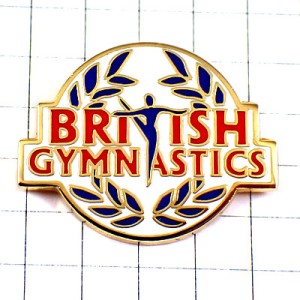 ピンバッジ・ブリティッシュ踊りダンス体操ローリエ月桂樹 BRITISH-GYMNASTICS ENGLAND