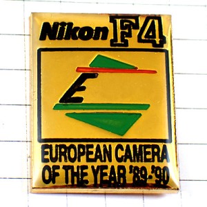 ピンバッジ・ニコンF4写真カメラ撮影 NIKON NIKON-F4 JAPAN